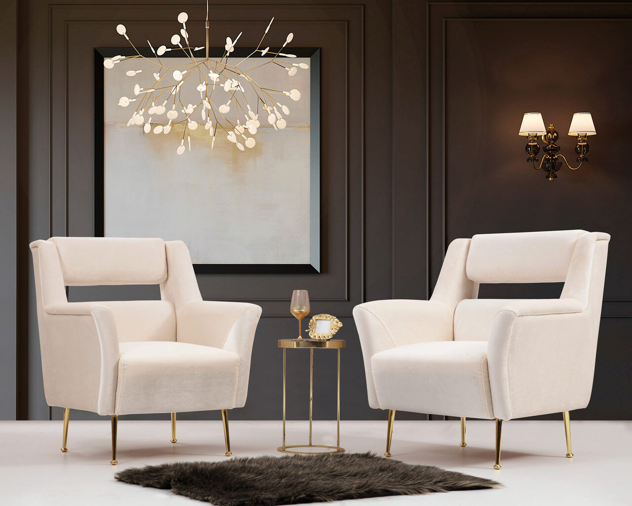 Fotoliu, Atelier del Sofa, 569HLN1512, Crem - imagine 4